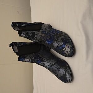 Yosi Samra Booties Floral Blue 11 Penelope